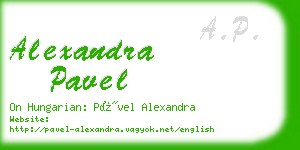 alexandra pavel business card